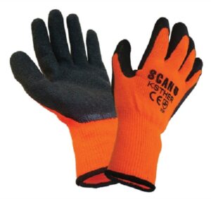 Thermal Gloves Orange / Black (PAIR)