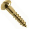 WoodScrew Round Head 8 x 1.1/2 Brass (EACH)