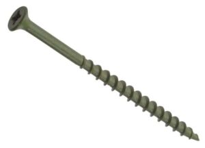 Decking Screw Pozi CSK 4.0x60mm Green (PK 100)