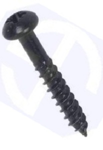 WoodScrew Round Head 10x2 Black (EACH)