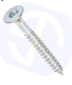 HAFELE 010.93.067 Woodscrew Clutch 4.8x50mm BZP (PK 100)