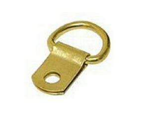 D-rings 1-Hole Pack 4 Electro Brass (PK 4)