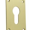 SOUBER EE1/4H/PB Escutcheon Euro Screw Fix 47x65 PB (PAIR)