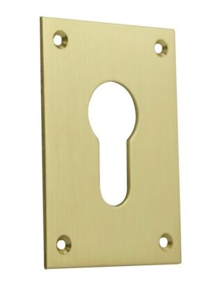 SOUBER EE1/4H/PB Escutcheon Euro Screw Fix 47x65 PB (PAIR)