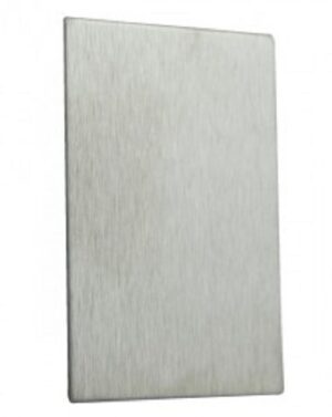 Escutcheon Blank S/adhesive 47x65 SSS (HINGE)