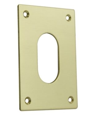 Escutcheon Oval Screw Fix 47x65 PB (PAIR)