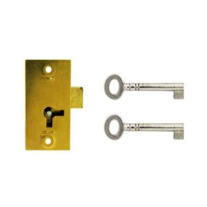 A&E SQUIRE D123VB Cupboard Lock Straight 1Lever 76mm 2Key PB (EACH)