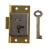 A&E SQUIRE Cupboard Lock Cut 1Lever 51mm LH 1Key PB (EACH)