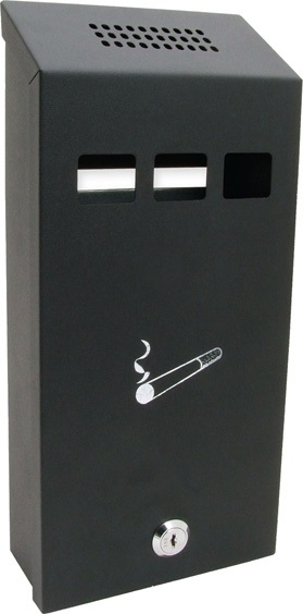 Cigarette Bin Small Black (EACH)