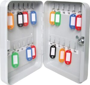Key Cabinet 24 Hooks 180x250x60 Grey (EACH)