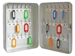 Key Cabinet 36 Hooks 180x250x60 Grey (EACH)