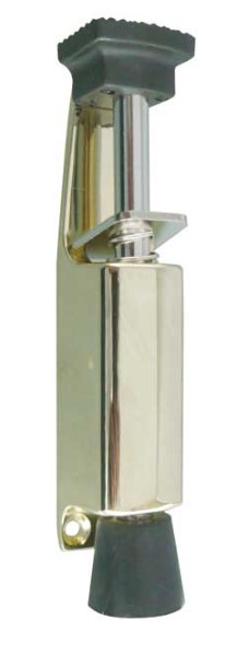 Door Holder Foot Operated 120mm Polished Brass (EACH)