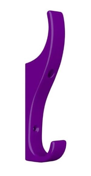 Gower Hat & Coat Hook Deep Purple 120mm (EACH)