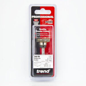 TREND 30/6X1/4TC Undercut Router 6.35mm C x 25.4mm D (EACH)
