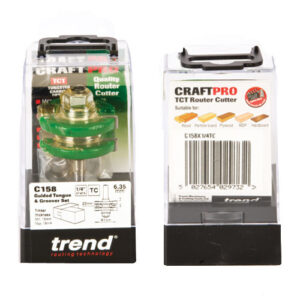 TREND C158X1/4TC Tongue & Groover Set 41mm Dia (EACH)