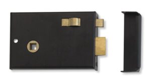 UNION J1209-BJ Rim Latch With Slidebolt 100mm Black (EACH)