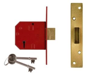 UNION J2134E-PL-2.50 5L Mortice Deadlock BS 67mm PB 20mm Throw (EACH)