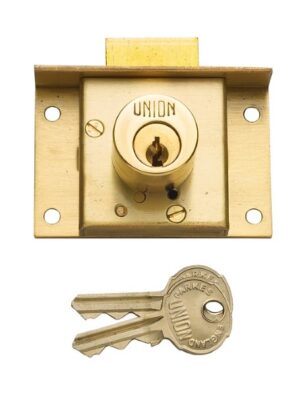 UNION J4003-PL Drawer Lock Cut Cylinder Pattern 63mm Brass (EACH)