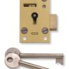 UNION J4146-PL-2.50 Cupbboard Lock Straight 4 Lever 63mm Brass (EACH)