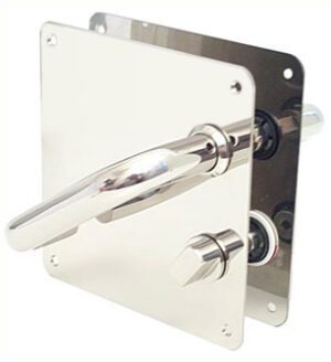 WEBB LLOYD +01/23/44 LH MSS U/S Bathroom Lever On Square Plate 19mm LH PSS (PAIR)