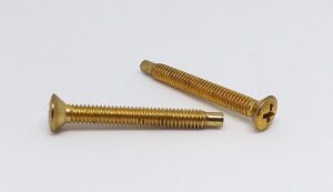 WEISER 2779B Weiser Screws Brass (PAIR)