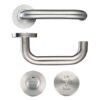 ZOO HARDWARE ZCS030LLSS Lift To Lock Lever Set Push On Rose [8] SSS (SET)