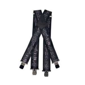 TOMAHAWK Braces Music Notes Black (EACH)