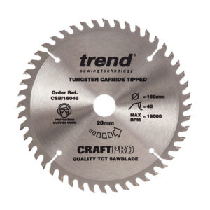 TREND CSB/16048 Craft Saw Blade 160mm x 48t x 20mm (EACH)
